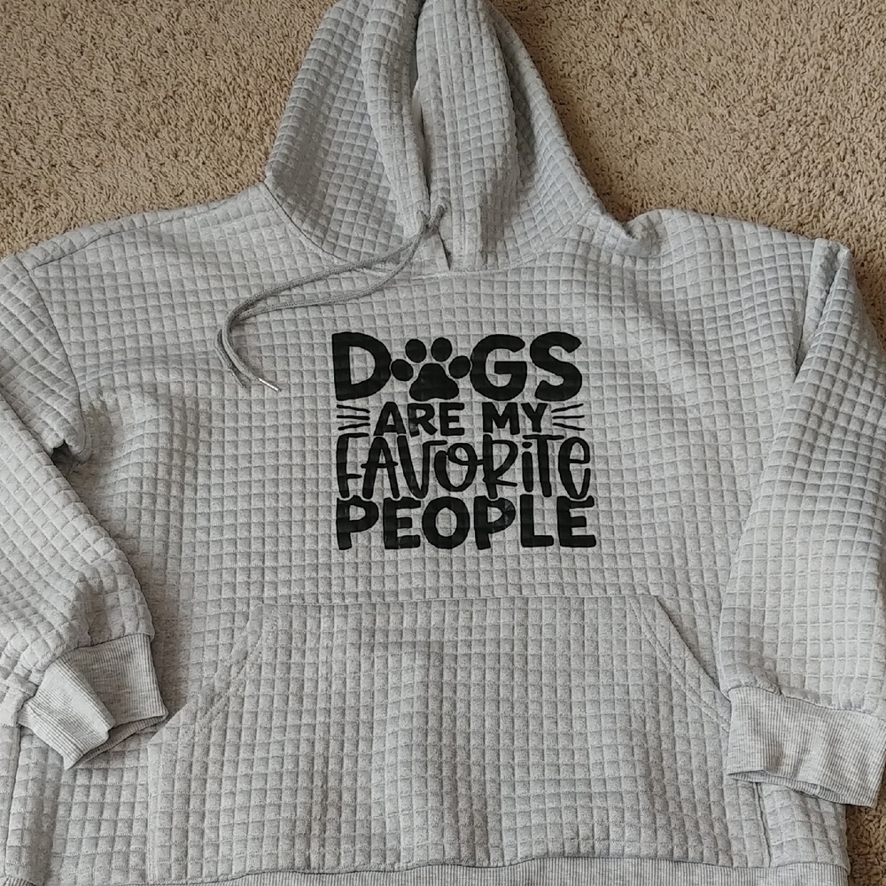 Gray Dog Lover Hoodie
